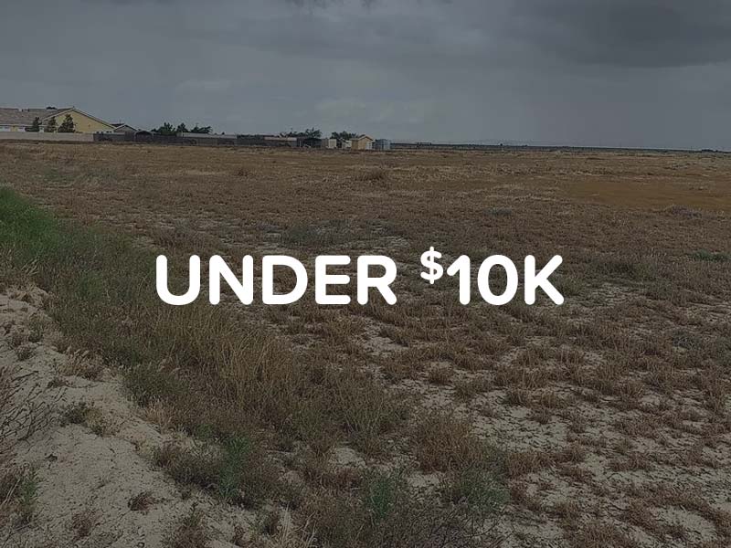 Land for sale in Apple Valley for under $10,000