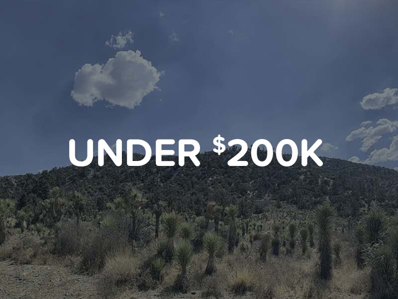 Land for sale in Apple Valley for under $200,000