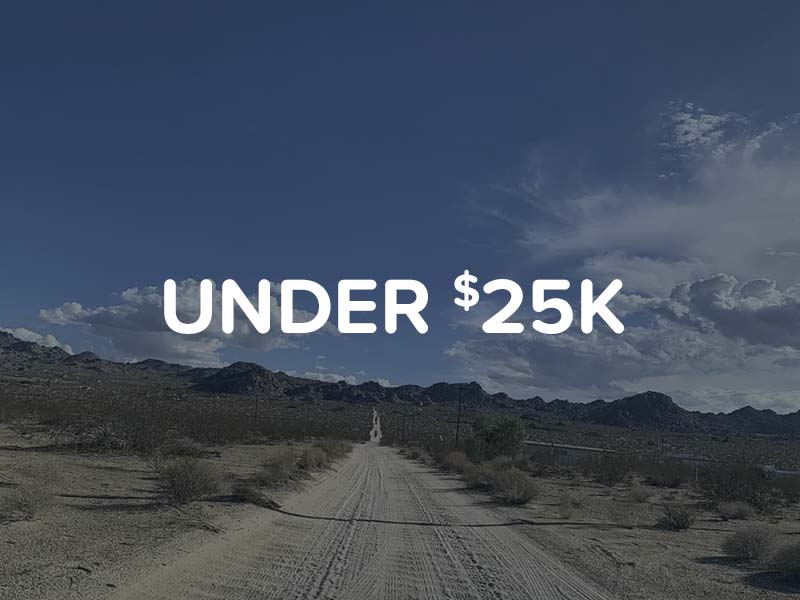 Land for sale in Apple Valley for under $25,000