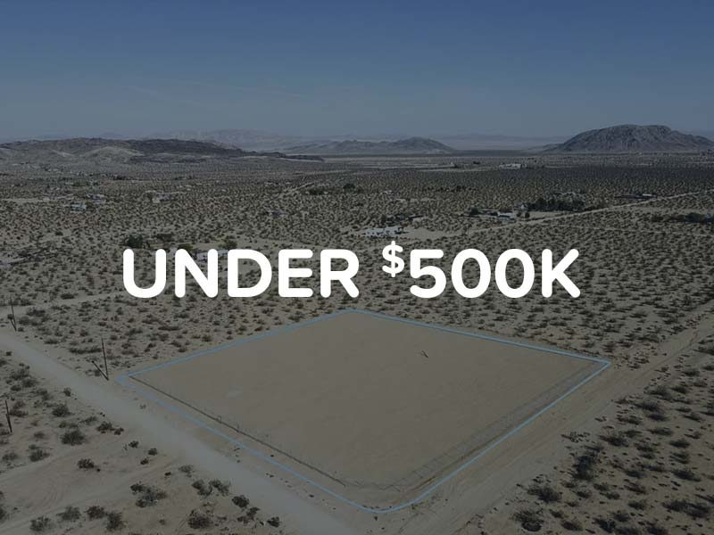 Land for sale in Apple Valley for under $500,000